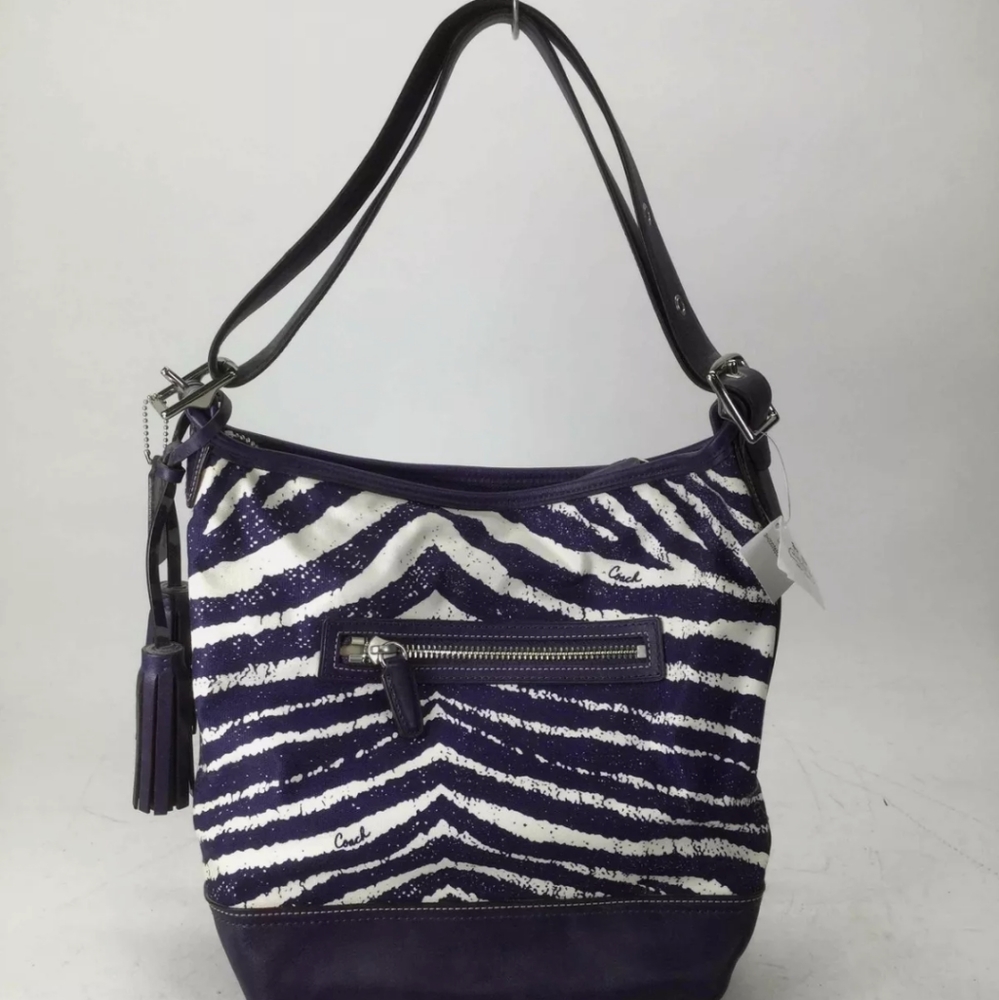 NWT Coach Legacy Zebra Print Zip Duffle Bag - Picture 5 of 8